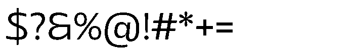 Sansceina Light Font OTHER CHARS