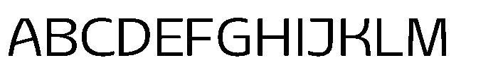Sansceina Light Font UPPERCASE