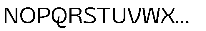 Sansceina Light Font UPPERCASE
