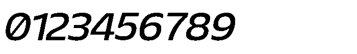 Sansceina Medium Oblique Font OTHER CHARS
