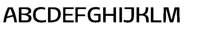 Sansceina Medium Font UPPERCASE