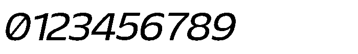 Sansceina Regular Oblique Font OTHER CHARS