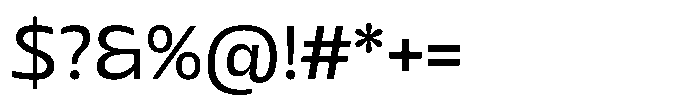 Sansceina Regular Font OTHER CHARS