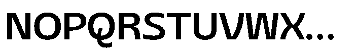 Sansceina Semi Bold Font UPPERCASE