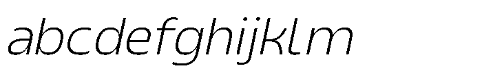 Sansceina Thin Oblique FONT