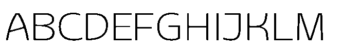 Sansceina Thin Font UPPERCASE
