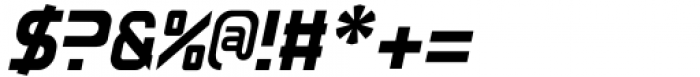 Sansduski Black Oblique Font OTHER CHARS