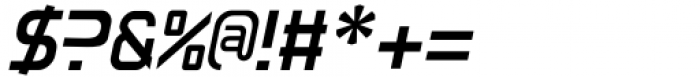 Sansduski Bold Oblique Font OTHER CHARS