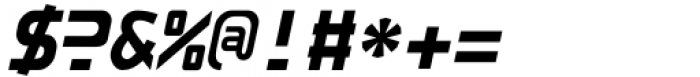Sansduski Mono Black Oblique Font OTHER CHARS