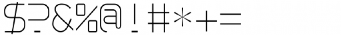 Sansduski Mono Thin Font OTHER CHARS