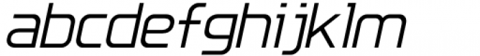 Sansduski Oblique Font LOWERCASE