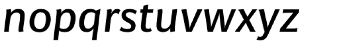 Sanserata Medium Italic Font LOWERCASE