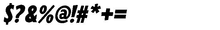 Sansible SW Italic Font OTHER CHARS