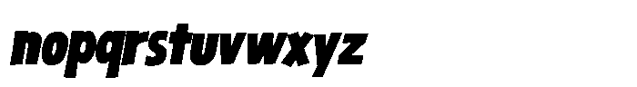 Sansible SW Italic Font LOWERCASE