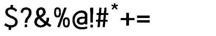 Sanstionale Medium Font OTHER CHARS