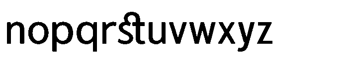 Sanstionale Medium Font LOWERCASE