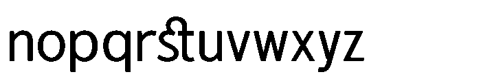 Sanstionale Regular Font LOWERCASE