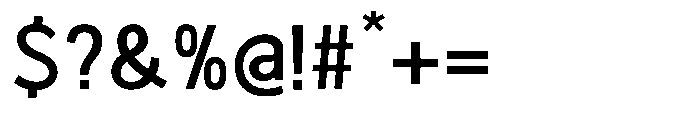 Sanstionale Semi Bold Font OTHER CHARS