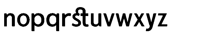 Sanstionale Semi Bold Font LOWERCASE