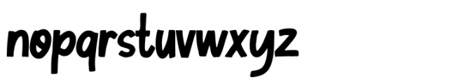 Sanstuy Regular Font LOWERCASE