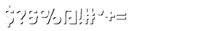 Santa Moniuz Rough Shadow FX Font OTHER CHARS