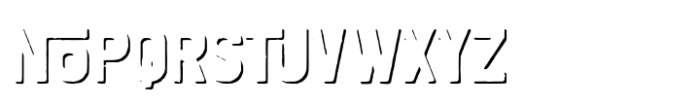 Santa Moniuz Rough Shadow FX Font LOWERCASE