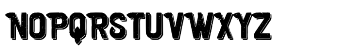 Santa Moniuz Rough Shadow Font UPPERCASE