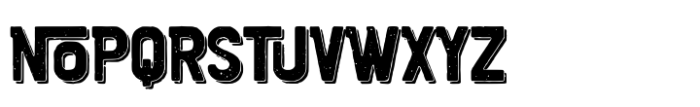 Santa Moniuz Rough Shadow Font LOWERCASE