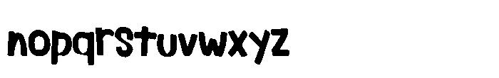 Santai Banget Font LOWERCASE