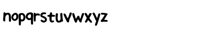 Santai Comic Font LOWERCASE