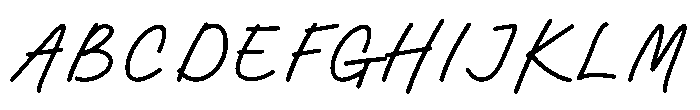 Santalina Font UPPERCASE