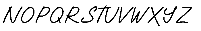 Santalina Font UPPERCASE