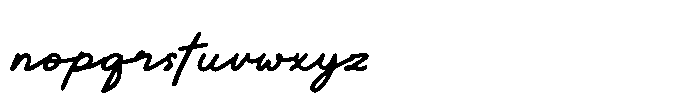 Santalina Font LOWERCASE