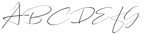 Santeria Signature Italic Font UPPERCASE