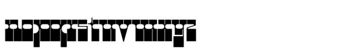 Santiag Outside Corners Font LOWERCASE