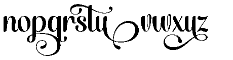 Santiole Alternates Regular Font LOWERCASE