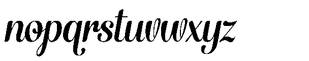 Santiole Script Italic Font LOWERCASE