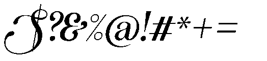 Santiole Swash Italic Font OTHER CHARS