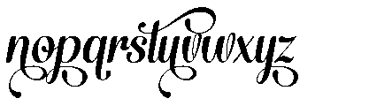 Santiole Swash Italic Font LOWERCASE