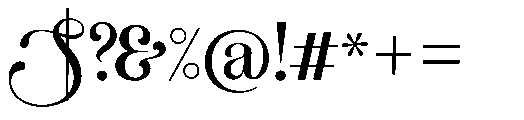 Santiole Swash Regular Font OTHER CHARS