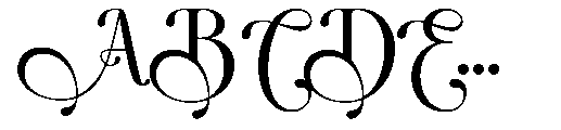 Santiole Swash Regular Font UPPERCASE
