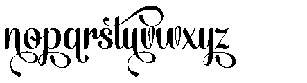 Santiole Swash Regular Font LOWERCASE