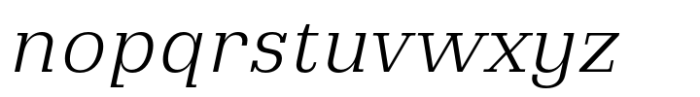 Santiphap Light Italic Font LOWERCASE