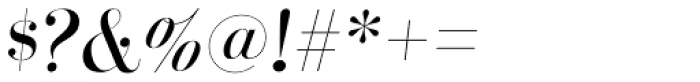 Santis Italic Font OTHER CHARS