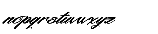 Santos Kulture Italic Font LOWERCASE