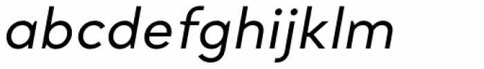 Santral Regular Italic Font LOWERCASE