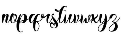 Santta Balethy Font LOWERCASE