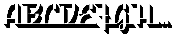 Sanvilo Extrude Font UPPERCASE