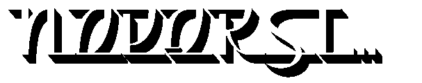 Sanvilo Extrude Font UPPERCASE