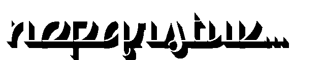 Sanvilo Extrude Font LOWERCASE